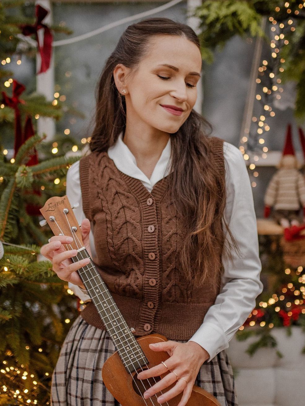 KAMIZELKA  SCOTTY / brązowa